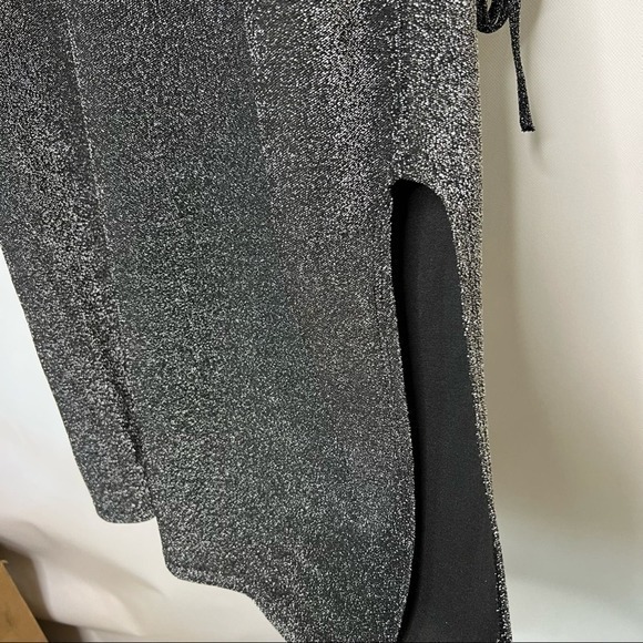 Top Shop Womens Long Sleeve shimmer‎ open back dress Size 8 - Picture 4 of 9